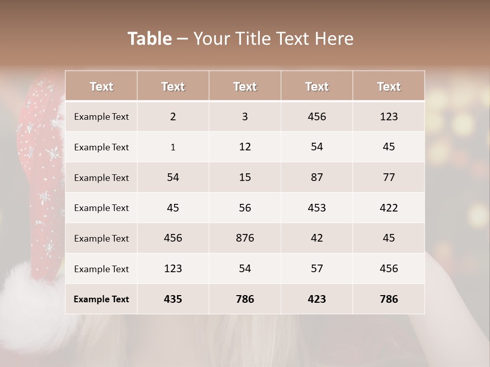 Blond Christmas Heiterkeit PowerPoint Template
