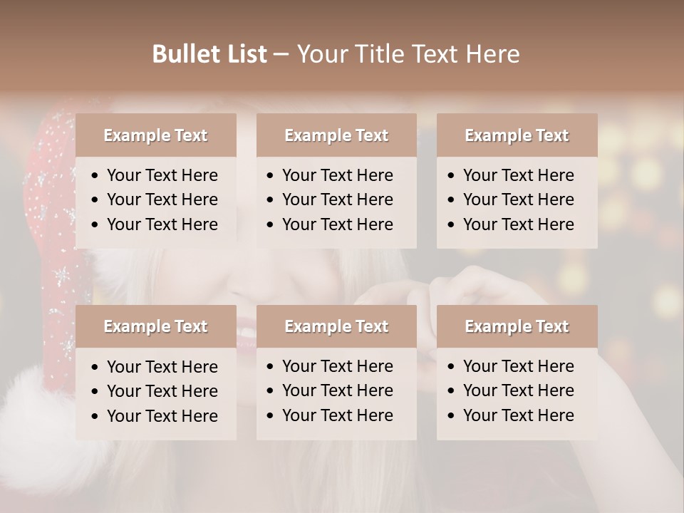 Blond Christmas Heiterkeit PowerPoint Template