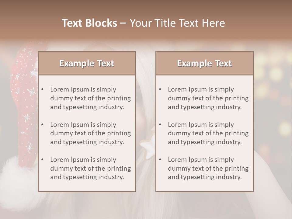 Blond Christmas Heiterkeit PowerPoint Template