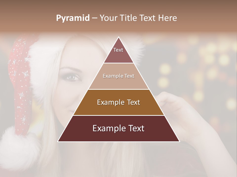 Blond Christmas Heiterkeit PowerPoint Template