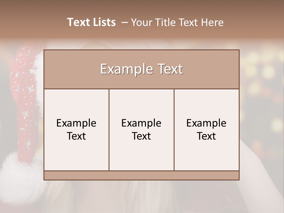 Blond Christmas Heiterkeit PowerPoint Template