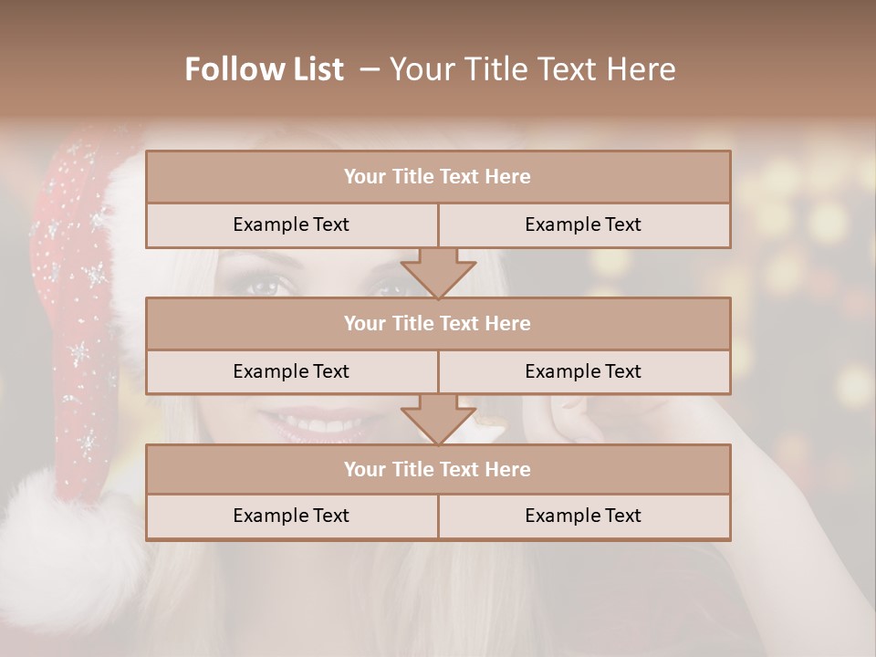 Blond Christmas Heiterkeit PowerPoint Template