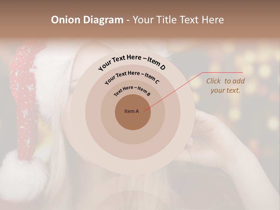 Blond Christmas Heiterkeit PowerPoint Template