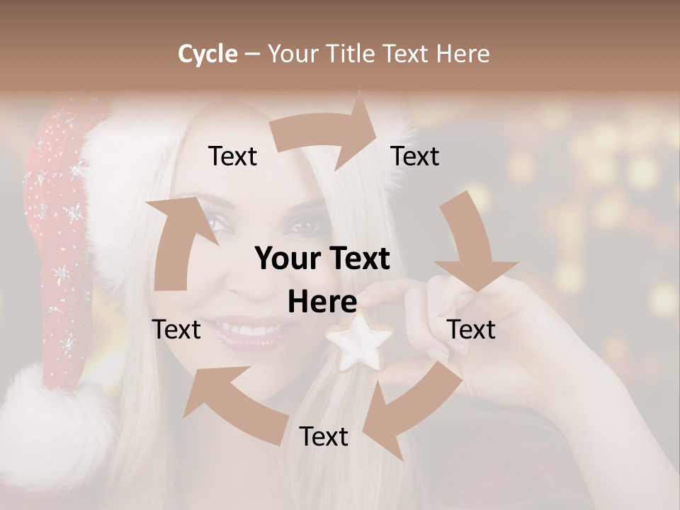 Blond Christmas Heiterkeit PowerPoint Template