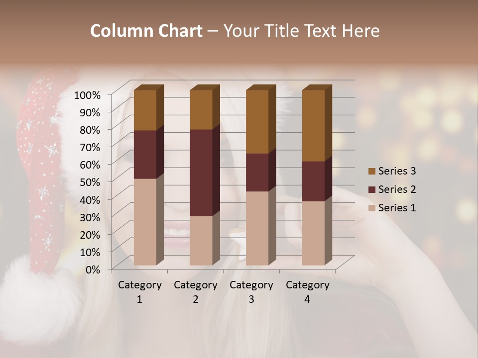 Blond Christmas Heiterkeit PowerPoint Template