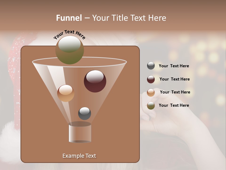 Blond Christmas Heiterkeit PowerPoint Template