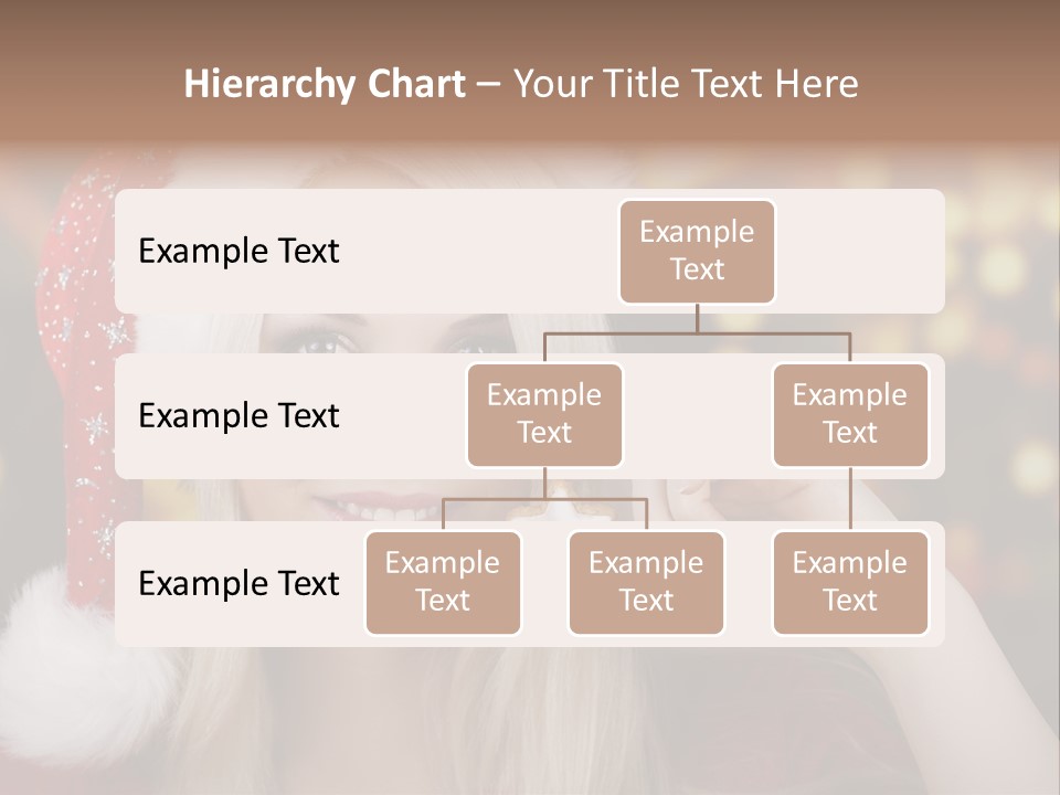 Blond Christmas Heiterkeit PowerPoint Template