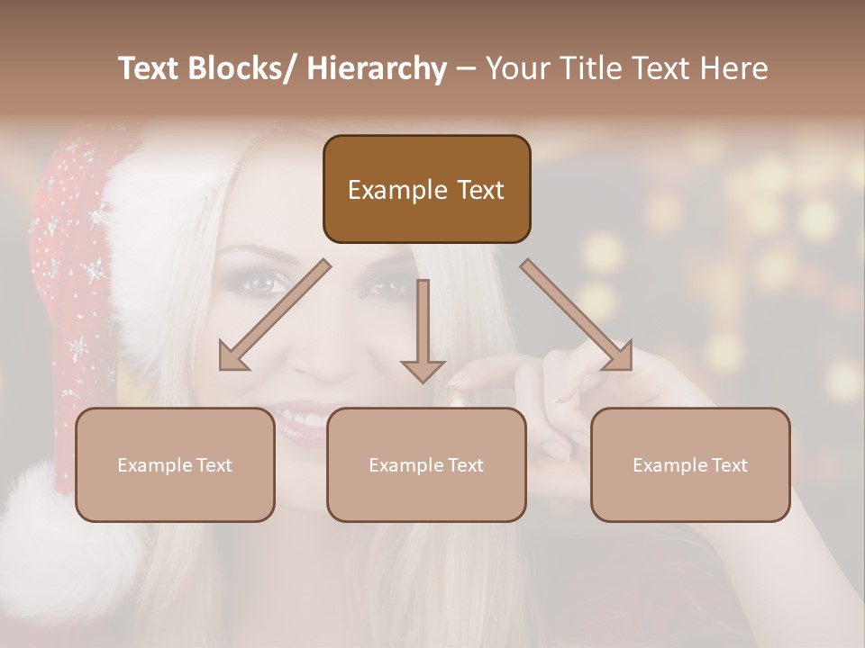 Blond Christmas Heiterkeit PowerPoint Template