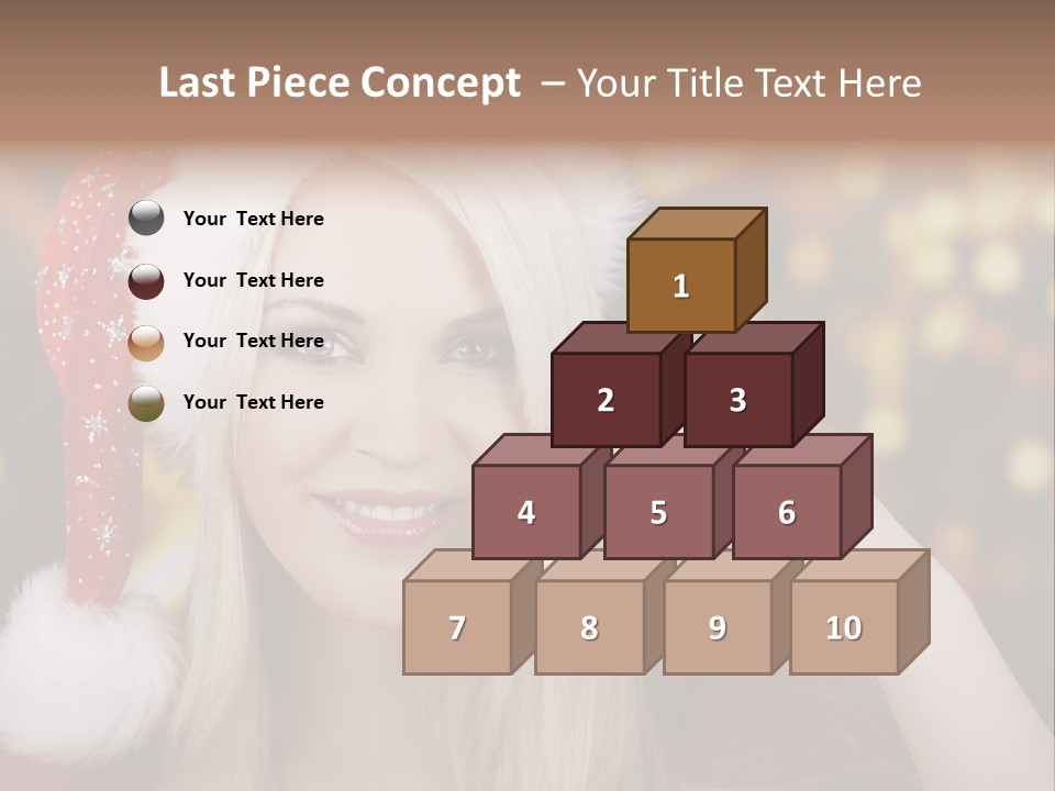 Blond Christmas Heiterkeit PowerPoint Template