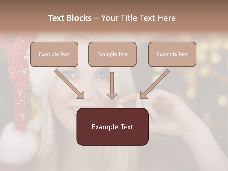 Blond Christmas Heiterkeit PowerPoint Template