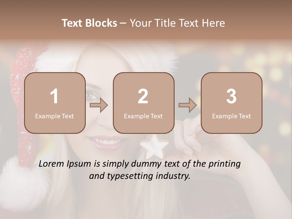 Blond Christmas Heiterkeit PowerPoint Template