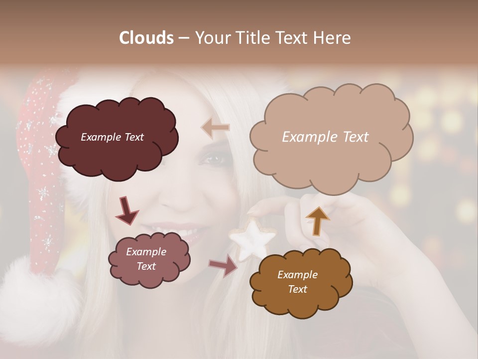 Blond Christmas Heiterkeit PowerPoint Template