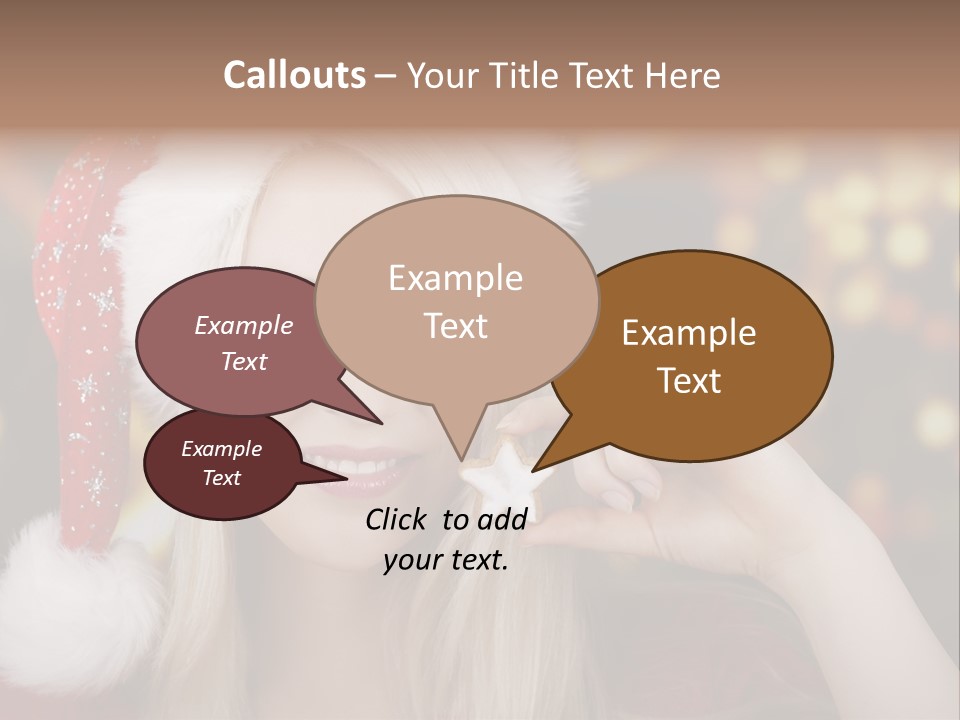 Blond Christmas Heiterkeit PowerPoint Template