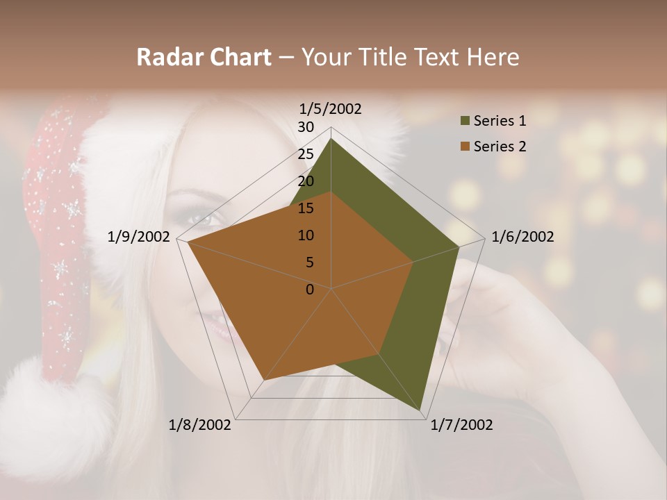 Blond Christmas Heiterkeit PowerPoint Template