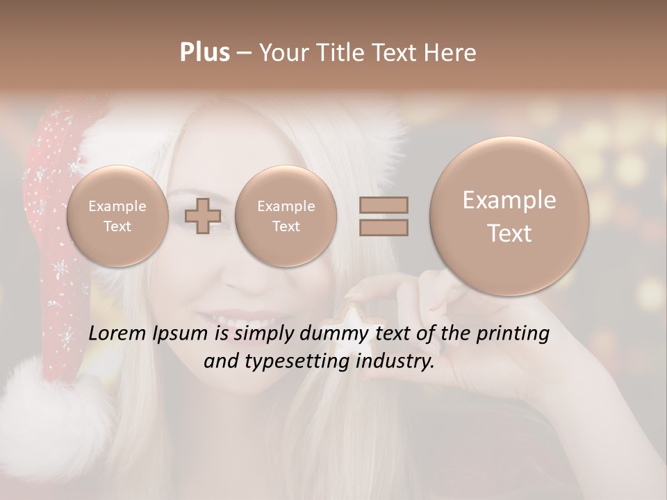 Blond Christmas Heiterkeit PowerPoint Template