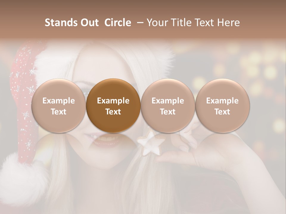 Blond Christmas Heiterkeit PowerPoint Template