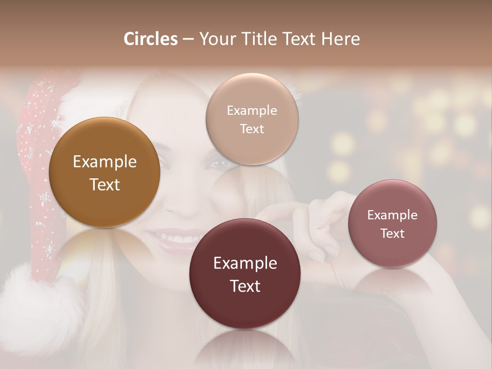 Blond Christmas Heiterkeit PowerPoint Template