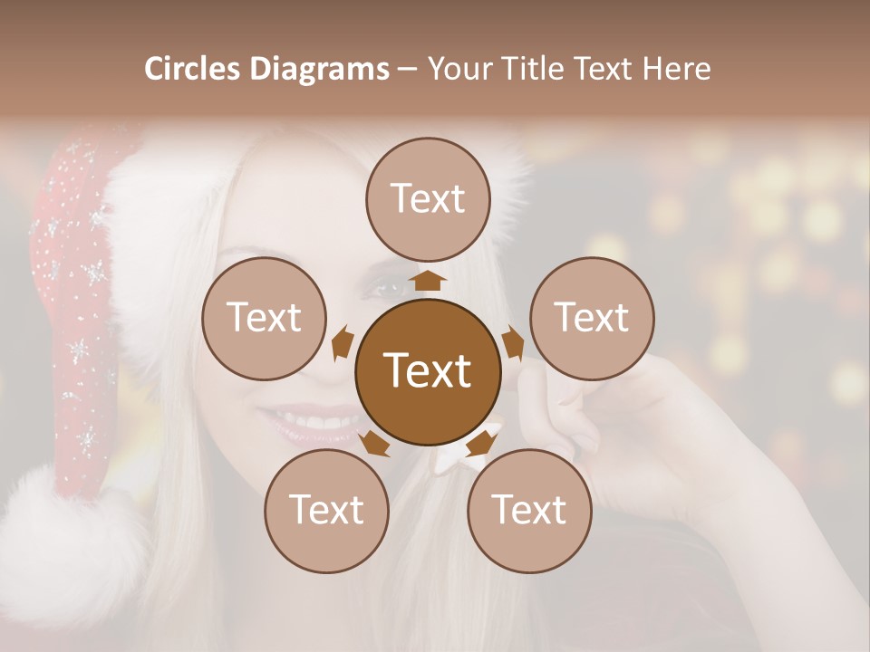 Blond Christmas Heiterkeit PowerPoint Template