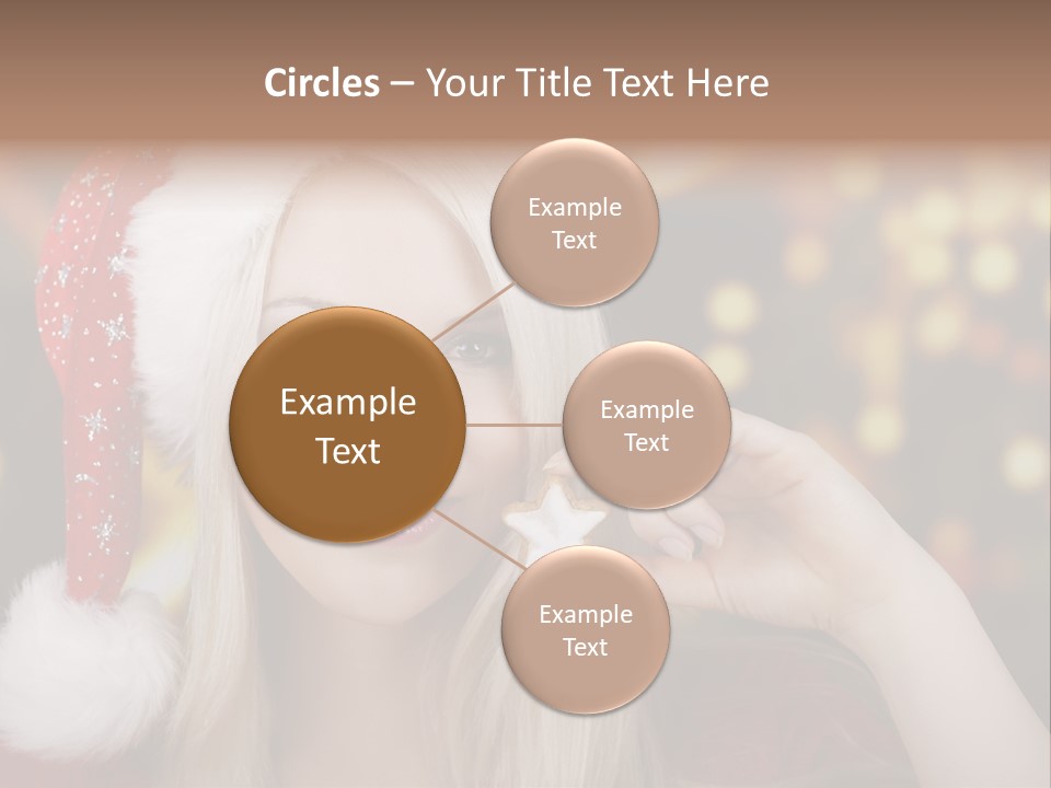 Blond Christmas Heiterkeit PowerPoint Template