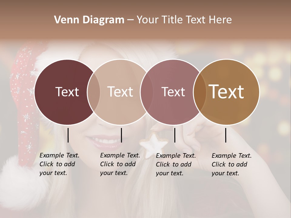 Blond Christmas Heiterkeit PowerPoint Template