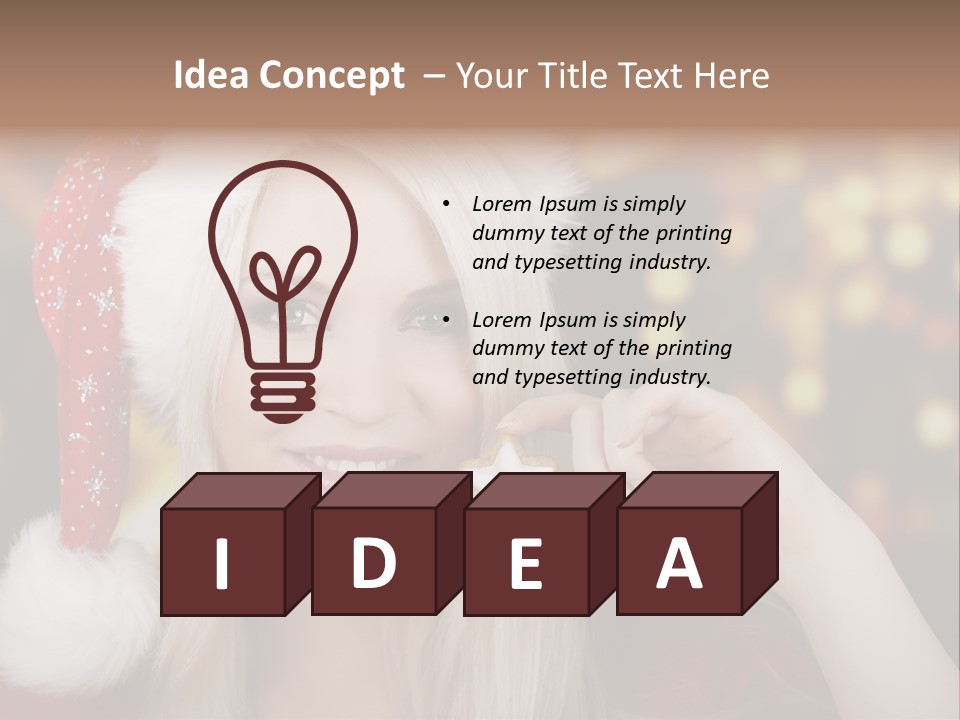 Blond Christmas Heiterkeit PowerPoint Template