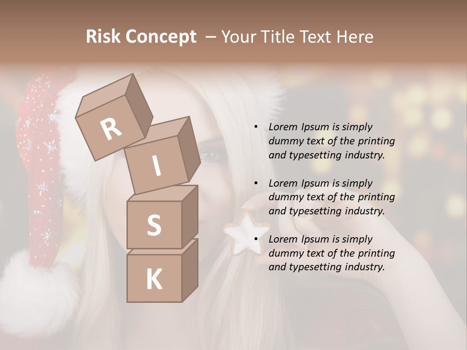 Blond Christmas Heiterkeit PowerPoint Template