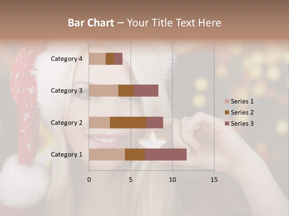 Blond Christmas Heiterkeit PowerPoint Template