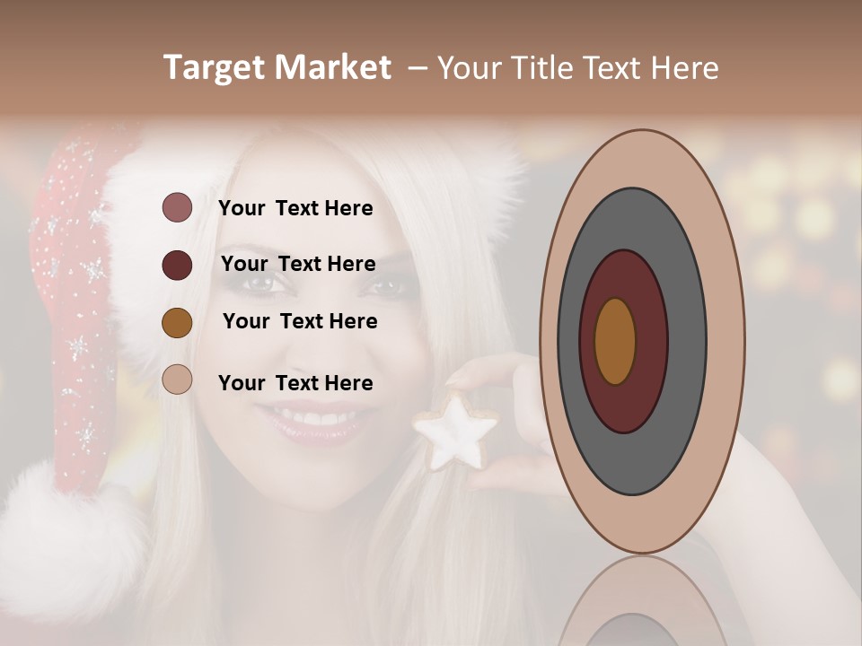 Blond Christmas Heiterkeit PowerPoint Template