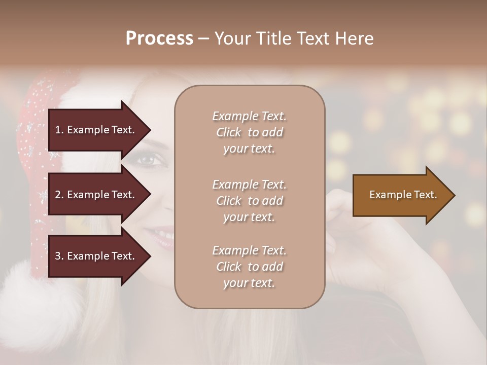 Blond Christmas Heiterkeit PowerPoint Template