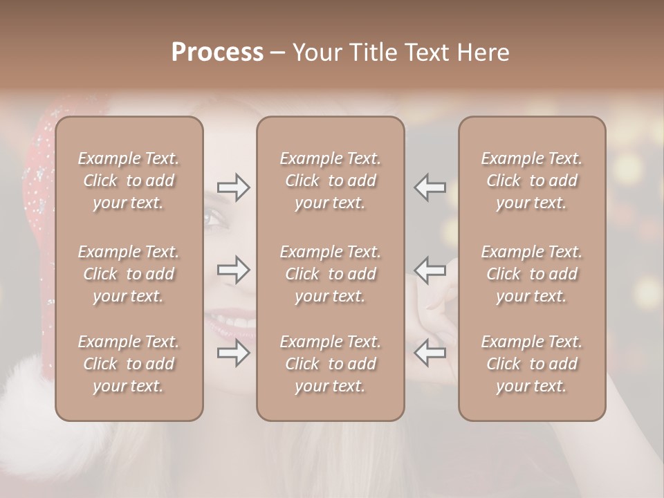 Blond Christmas Heiterkeit PowerPoint Template