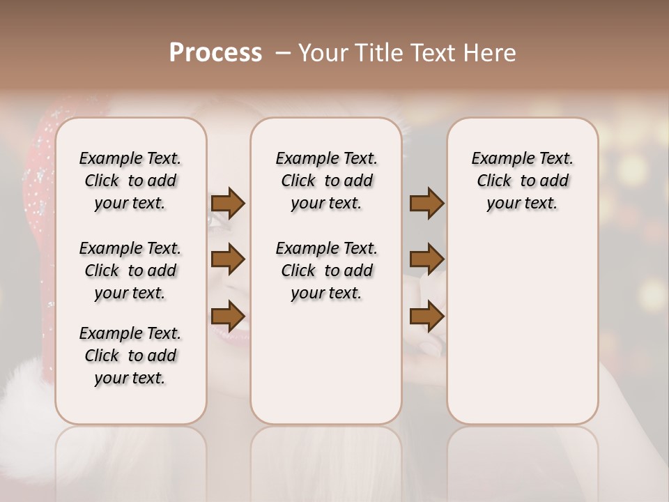 Blond Christmas Heiterkeit PowerPoint Template