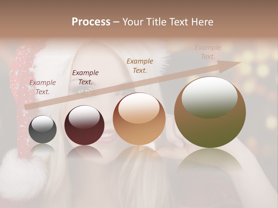 Blond Christmas Heiterkeit PowerPoint Template