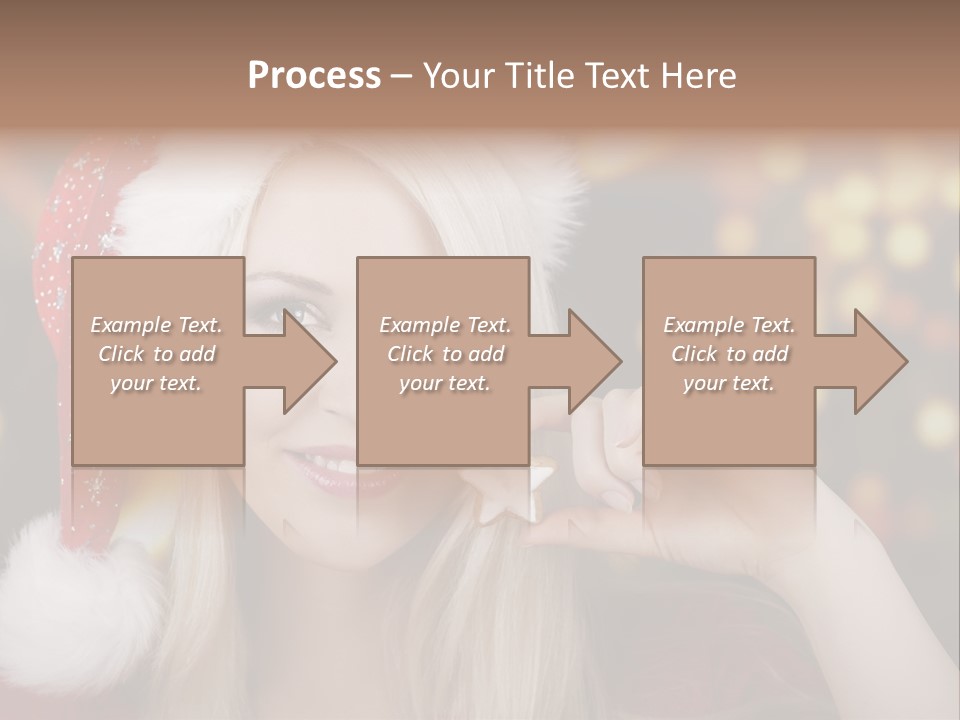 Blond Christmas Heiterkeit PowerPoint Template
