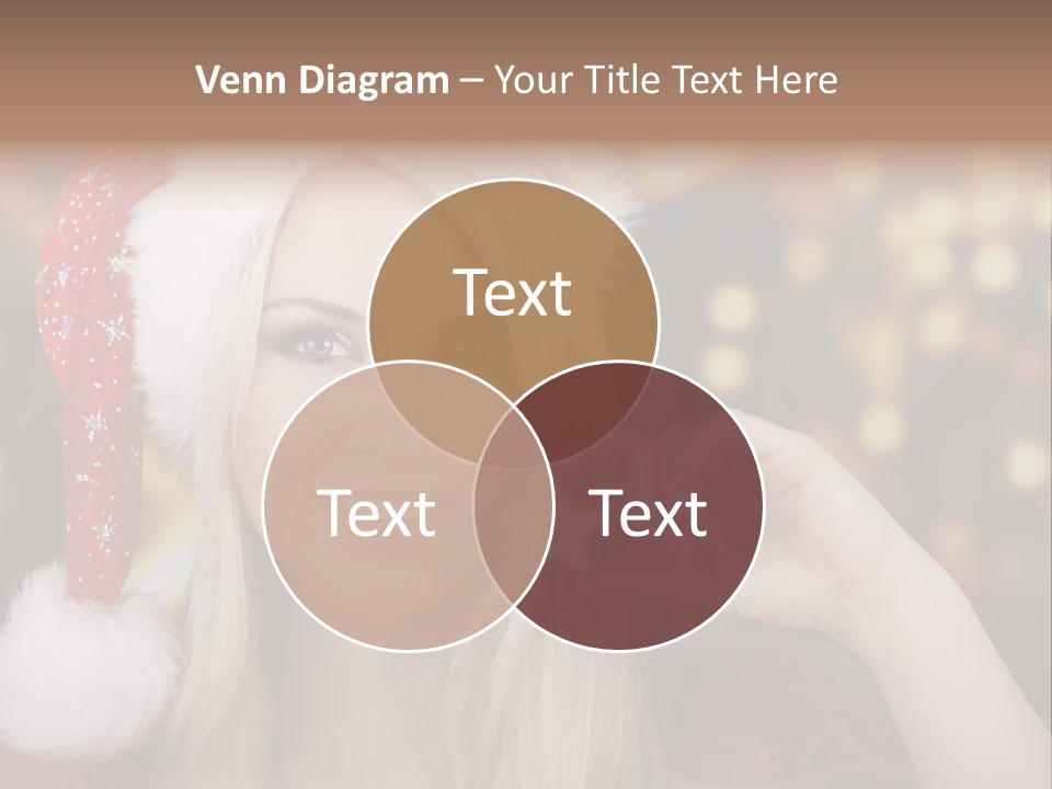 Blond Christmas Heiterkeit PowerPoint Template