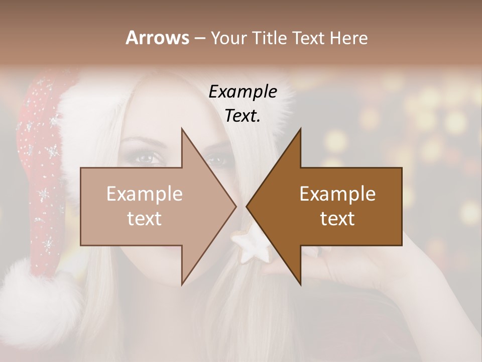 Blond Christmas Heiterkeit PowerPoint Template