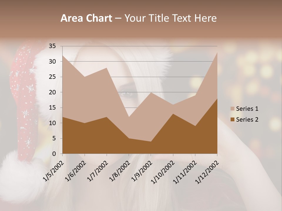 Blond Christmas Heiterkeit PowerPoint Template