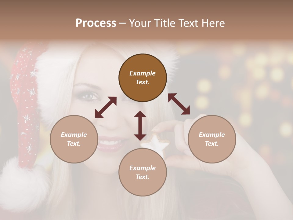 Blond Christmas Heiterkeit PowerPoint Template