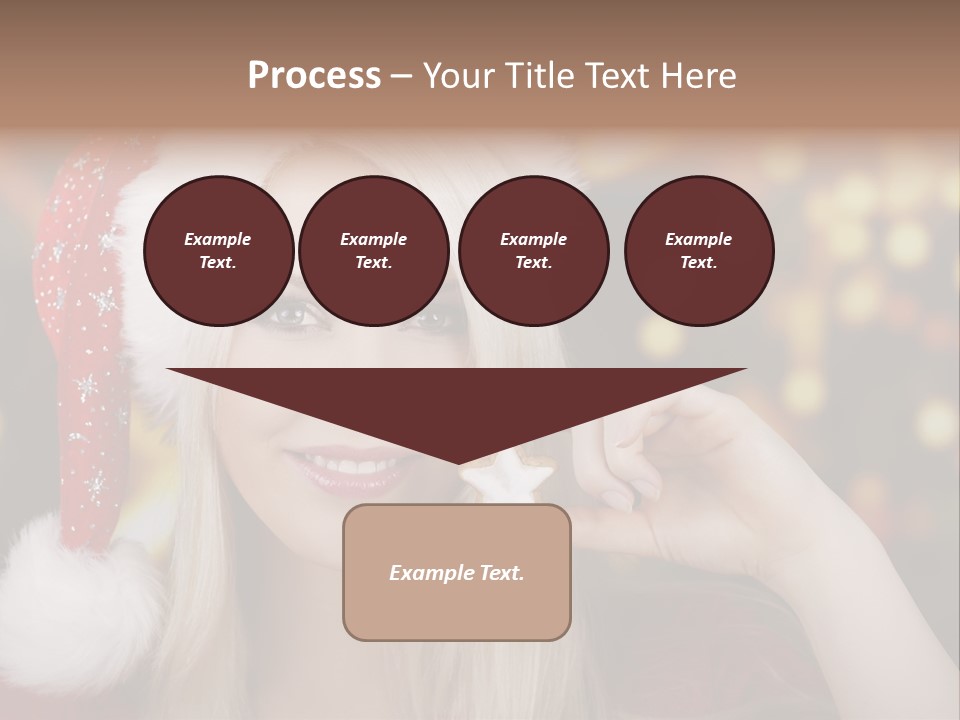 Blond Christmas Heiterkeit PowerPoint Template