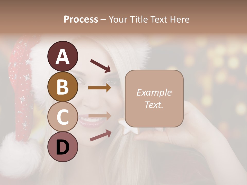 Blond Christmas Heiterkeit PowerPoint Template