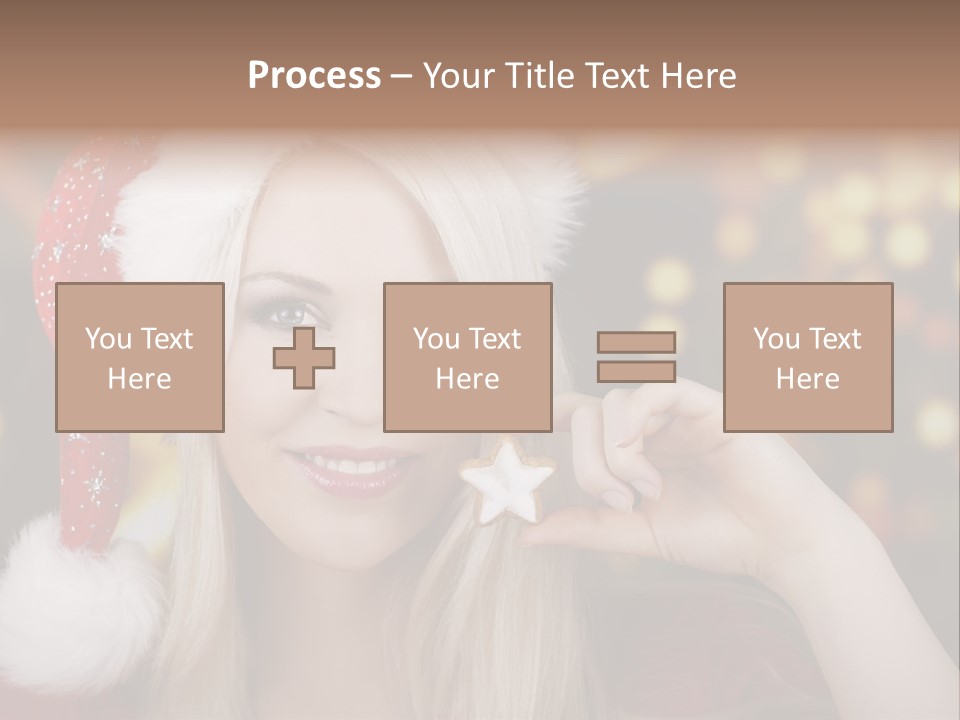 Blond Christmas Heiterkeit PowerPoint Template