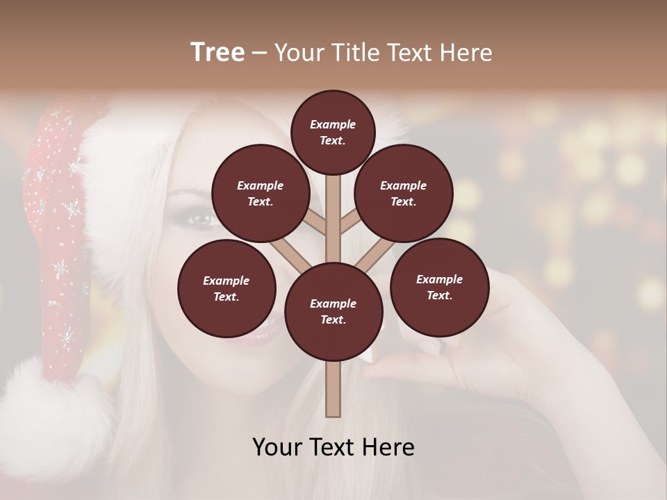 Blond Christmas Heiterkeit PowerPoint Template