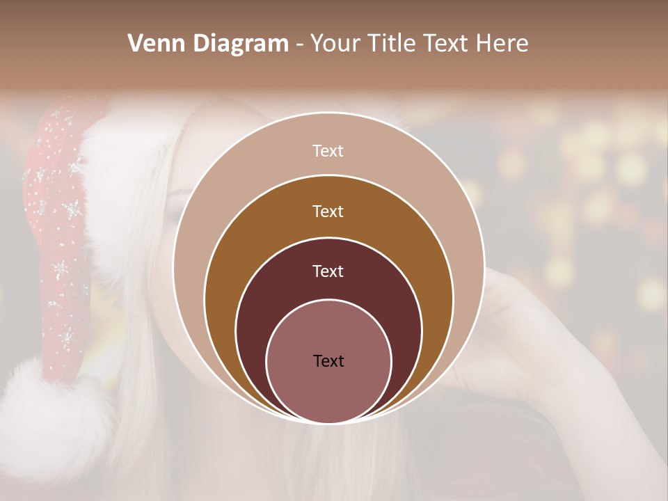 Blond Christmas Heiterkeit PowerPoint Template