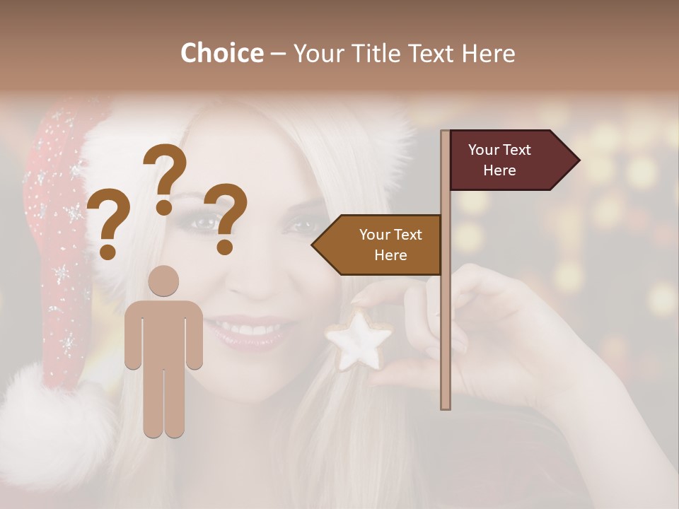 Blond Christmas Heiterkeit PowerPoint Template