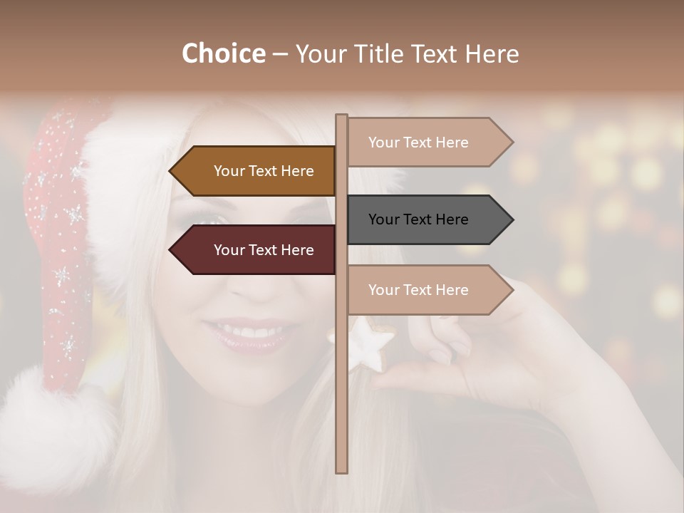 Blond Christmas Heiterkeit PowerPoint Template
