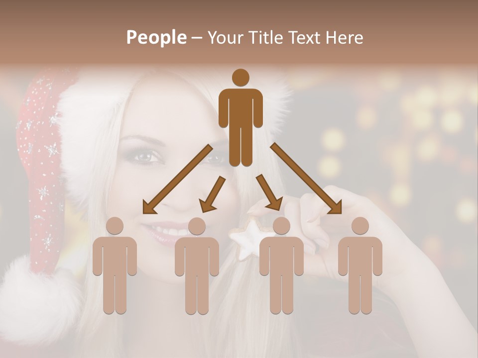 Blond Christmas Heiterkeit PowerPoint Template