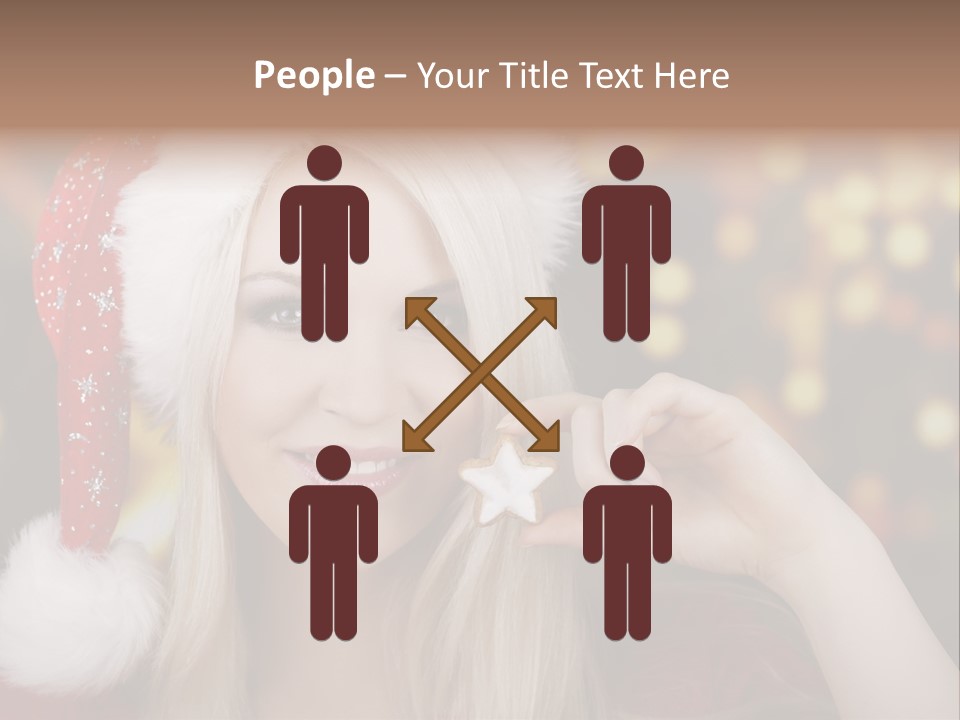 Blond Christmas Heiterkeit PowerPoint Template