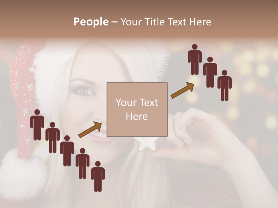 Blond Christmas Heiterkeit PowerPoint Template