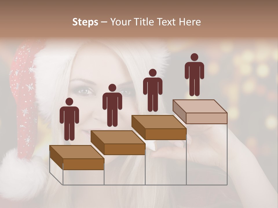 Blond Christmas Heiterkeit PowerPoint Template