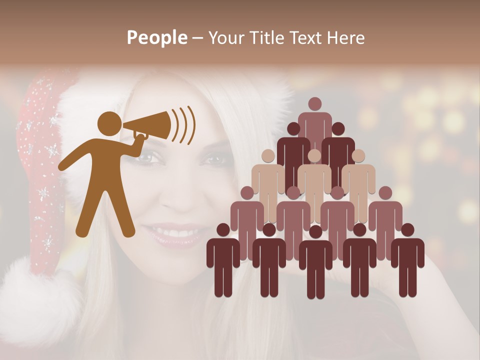 Blond Christmas Heiterkeit PowerPoint Template