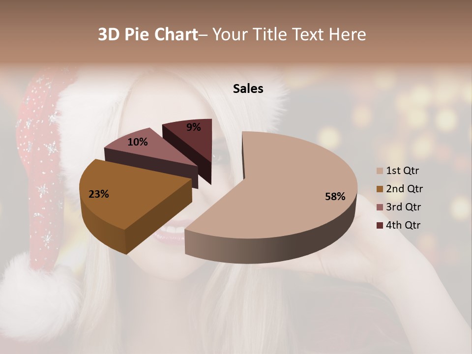 Blond Christmas Heiterkeit PowerPoint Template